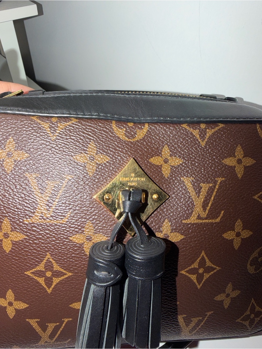 Vuitton Saintonge  Brown Handbag / Leather